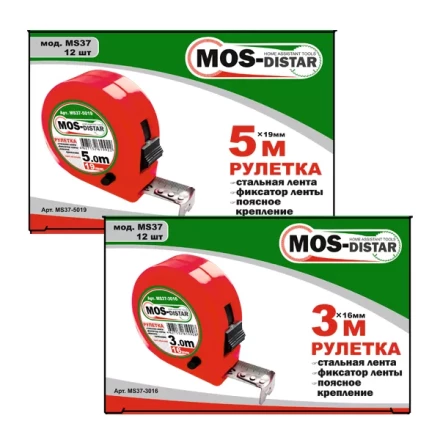 Рулетка измерительная MOS-DISTAR MS37-5019 купить в Тобольске