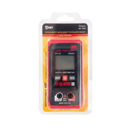 Мультиметр цифровой компактный КВТ SMART KT 123 с автоматическим выбором режимов и пределов измерений (88550) купить в Тобольске