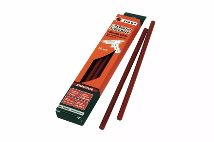 Стержень клеевой 7х200мм ЭНКОР 024 10шт красный 505024 купить в Тобольске