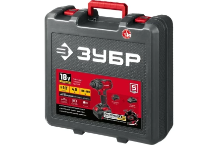 Гайковерт ударный, 1 АКБ (4 Ач), в кейсе ГУЛ-410-41 купить в Тобольске