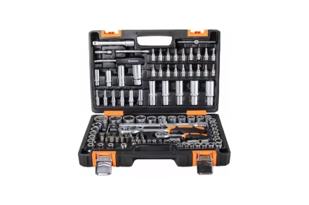 Набор инструментов, 1/2&quot;, 1/4&quot;, CrV, в кейсе 108 предметов Вихрь 73/6/7/8 купить в Тобольске