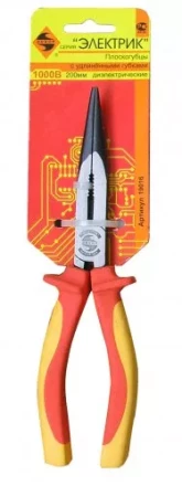 Плоскогубцы с удл. губками  диэлектр. 200мм 1/6/60 19016 купить в Тобольске