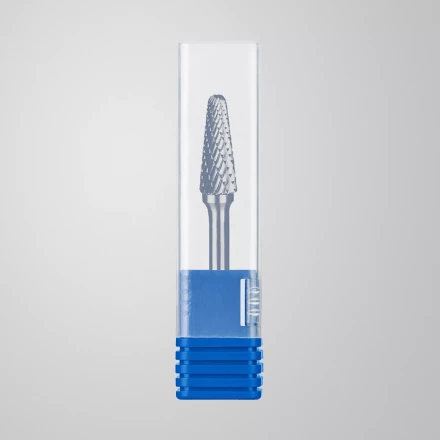 Зубр Твердосплавная борфреза L - конус с закругленным углом 28°, 10 х 25 мм, радиус 2.2 мм (28810-10-25) купить в Тобольске