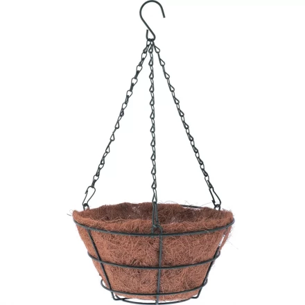 Кашпо подвесное с вкладышем из коковиты конус d25см PALISAD 69020 купить в Тобольске