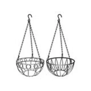 Подвесное кашпо диаметр 25,4 см высота с цепью и крюком 53,5 см  PALISAD 69016 купить в Тобольске