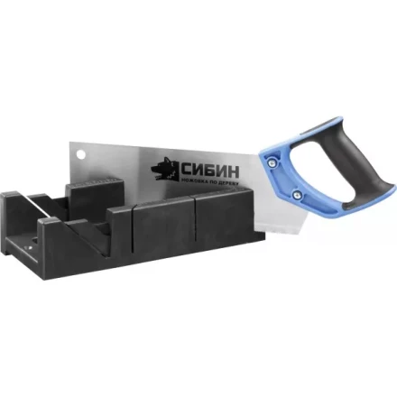 Ножовка СИБИН с двухкомпонентной рукояткой, стусло для заготовок 100х50мм, 300мм 15385-35 купить в Тобольске