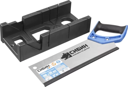 Ножовка СИБИН с двухкомпонентной рукояткой, стусло для заготовок 100х50мм, 300мм 15385-35 купить в Тобольске