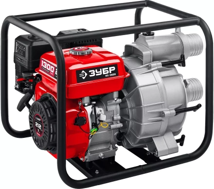 ЗУБР 1300 л/мин, мотопомпа бензиновая для грязной воды (МПГ-1300) купить в Тобольске