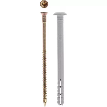 Дюбель-гвоздь ЗУБР &quot;МАСТЕР&quot; полипропиленовый, грибовидный бортик, 6 x 40 мм, 1700 шт 4-301350-06-040 купить в Тобольске