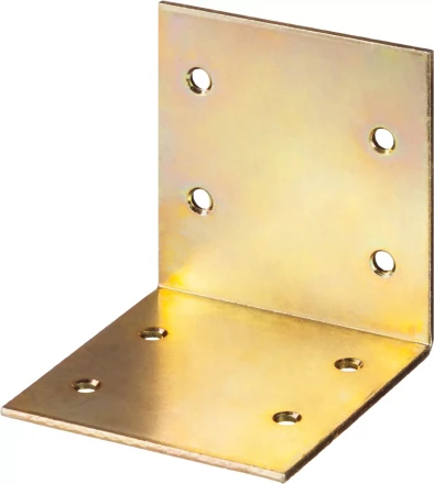 ЗУБР УМШ-2.0, 60 x 60 x 60 x 2 мм, желтый цинк, широкий мебельный уголок (31033-60) купить в Тобольске