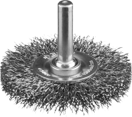 ЗУБР &quot;ПРОФЕССИОНАЛ&quot;. Щетка дисковая для дрели, витая стальная проволока 0,3мм, 50мм 35198-050_z02 купить в Тобольске