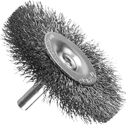 ЗУБР &quot;ПРОФЕССИОНАЛ&quot;. Щетка дисковая для дрели, витая стальная проволока 0,3мм, 50мм 35198-050_z02 купить в Тобольске