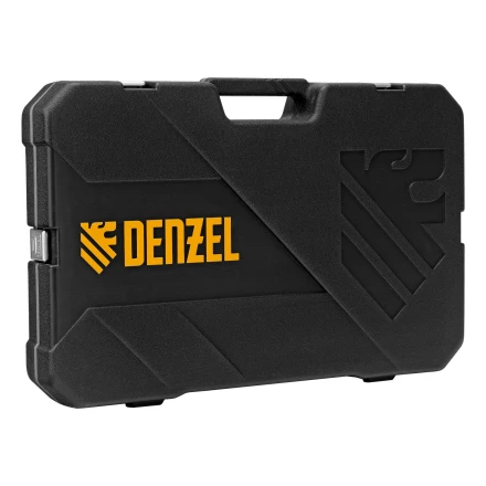 Набор инструментов, 1/2&quot;, 1/4&quot;, 3/8&quot;, CrV, S2, пластиковый кейс, 144 предмета// Denzel 15805 купить в Тобольске