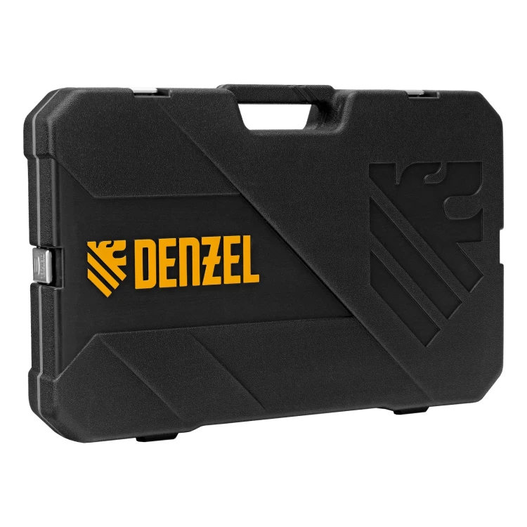 Набор инструментов, 1/2", 1/4", 3/8", CrV, S2, пластиковый кейс, 144 предмета// Denzel 15805 купить в Тобольске