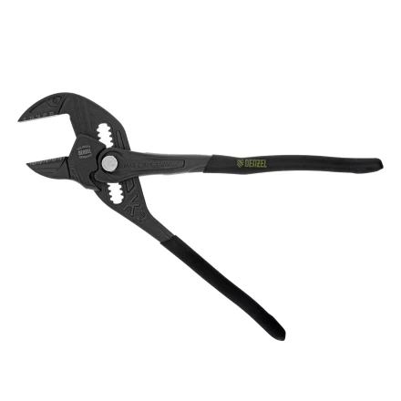 Клещи переставные Denzel 17910, кнопочный механизм, обливные рукоятки, сантехнические, 250 мм купить в Тобольске