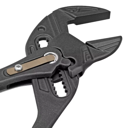 Клещи переставные Denzel 17910, кнопочный механизм, обливные рукоятки, сантехнические, 250 мм купить в Тобольске