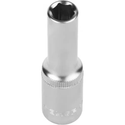 Головка торцовая ЗУБР &quot;МАСТЕР&quot; (1/2&quot;), удлиненная, Cr-V, FLANK, хроматированное покрытие, 10мм 27726-10