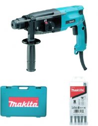 Перфоратор Makita HR 2450 X8 (НАБОР БУРОВ ИЗ 5 шт. В ПОДАРОК)