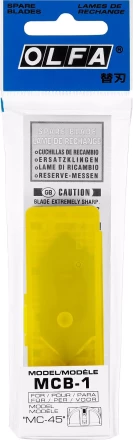 Лезвия OLFA для ножа MC-45/2B, 20(14)х49х0,3мм, 5шт OL-MCB-1 купить в Тобольске