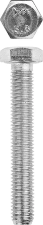 Болт ЗУБР &quot;МАСТЕР&quot; с шестигранной головкой, ГОСТ 7798-70, класс прочности 5.8, оцинкованный, M12x70мм, 5кг 303080-12-070 купить в Тобольске