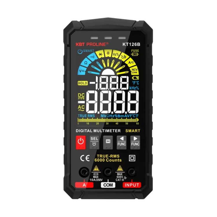 Мультиметр цифровой КВТ SMART KT 126В с True RMS (86329) купить в Тобольске