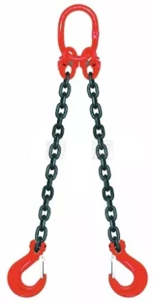 Строп цепной двухветвевой 2СЦ 11.2 т L=7.25м 8 кл на концах захваты 3Т6 купить в Тобольске