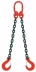 Строп цепной двухветвевой 2СЦ 11.2 т L=7.25м 8 кл на концах захваты 3Т6 купить в Тобольске