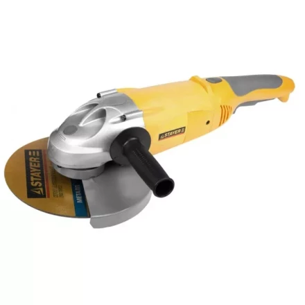 Машина STAYER углошлифовальная, дополнительная рукоятка, ключ, 230мм, 6000об/мин, 2100Вт SAG-230-2100 купить в Тобольске