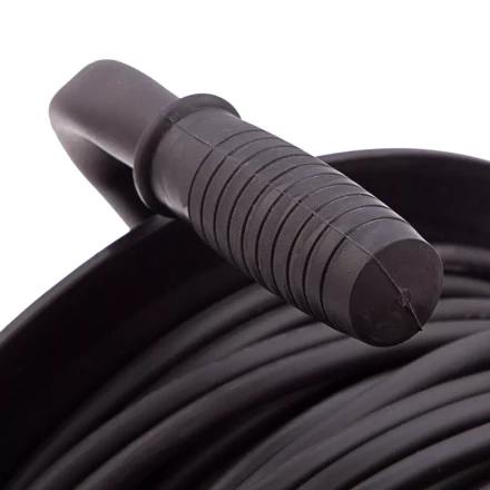 Удлинитель силовой 50 м, 16А, тип УХ10, ПВС, на кабельной катушке, 4 розетки без заземления Сибртех 95865 купить в Тобольске