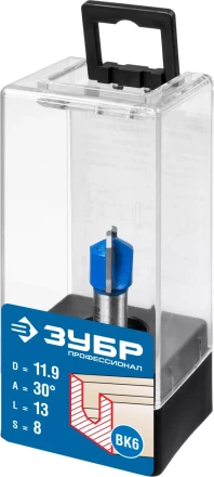 ЗУБР 11.9 x 13 мм, фреза пазовая фасонная №3, Профессионал (28742-11.9-30) купить в Тобольске