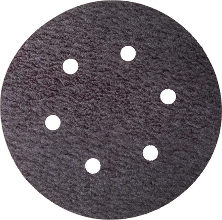 Круг шлифовальный URAGAN &quot;Универсальный водостойкий с покрытием стеарата цинка&quot; на липучке, 6 отв., P180, 150мм, 50шт 907-44113-180-50 купить в Тобольске