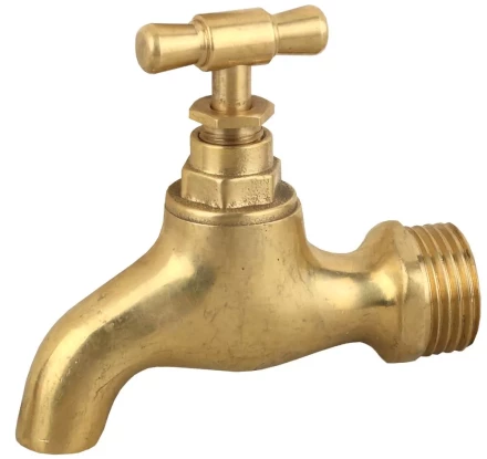 Кран ЗУБР сливной водоразборный, латунный, 1/2&quot; 51218-1/2 купить в Тобольске