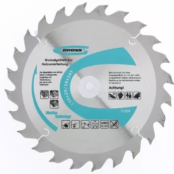 Пильный диск по дереву 185 x 20/16 x 24Т GROSS 73313 купить в Тобольске