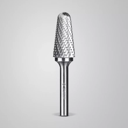 Зубр Твердосплавная борфреза L - конус с закругленным углом 28°, 16 х 33 мм, радиус 4.5 мм (28810-16-33) купить в Тобольске