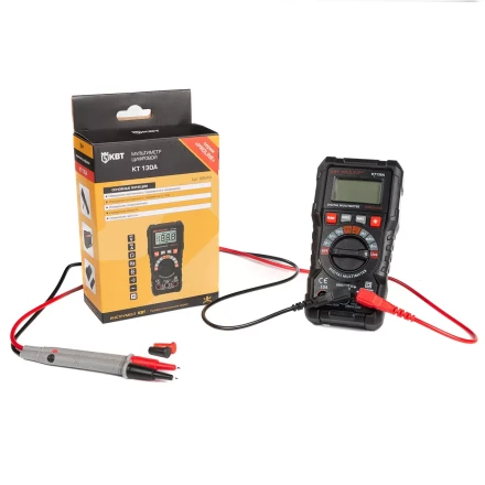 Мультиметр цифровой КВТ KT 130A с автоматическим выбором пределов измерений (88549) купить в Тобольске
