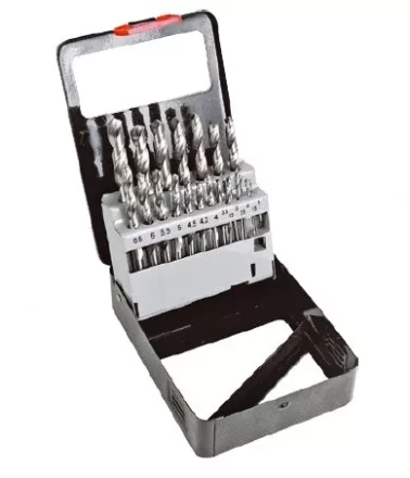 Набор сверл по мет 1,0-10,0мм 19шт белые, мет. коробка Кратон 1 05 01 013 купить в Тобольске