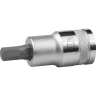 Торцовая бита-головка KRAFTOOL "INDUSTRIE QUALITAT", материал S2, HEX, сатинированная, 1/2", H7 27908-07_z01 купить в Тобольске