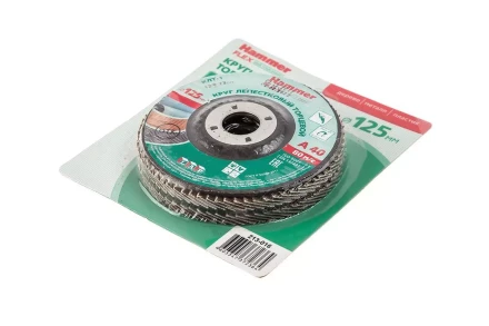 Круг Лепестковый Торцевой (КЛТ) HAMMER КЛТ 1 Ф125х22 Р40 213-016 купить в Тобольске