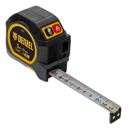 Лазерный дальномер с рулеткой LT-40, 5м x 19 мм, дальномер 40м, автомат. фиксация// Denzel 38020 купить в Тобольске