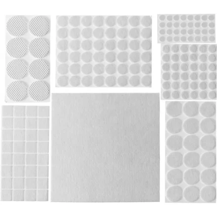 Набор STAYER &quot;COMFORT&quot;: Накладки самоклеящиеся на мебельные ножки, 175 шт, белые 40917-H175 купить в Тобольске