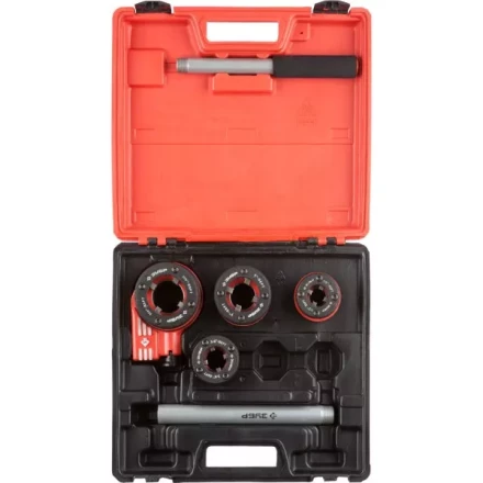 Набор ЗУБР &quot;ЭКСПЕРТ&quot; №4 резьбонарезной трубный в пластмассовом боксе, 1/2&quot; - 1 1/4&quot;, 5 предметов 28270-H4 купить в Тобольске