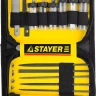 Набор STAYER Нож “MASTER” для точных работ в комплекте с лезвиями различной формы и надфилями, в чехле,38 предметов 09145-H38 купить в Тобольске