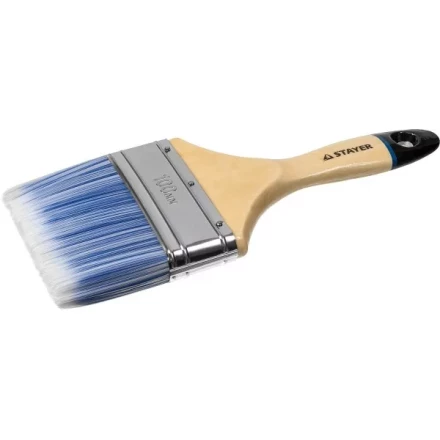 Кисть плоская STAYER &quot;EURO&quot;, &quot;AQUA&quot; для воднодисперсионных и акриловых ЛКМ, искусств щетина, деревян ручка, 4&quot;/100мм 01062-100 купить в Тобольске