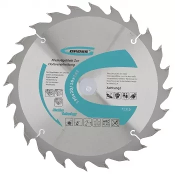 Пильный диск по дереву 190 x 20/16 x 24Т GROSS 73315 купить в Тобольске