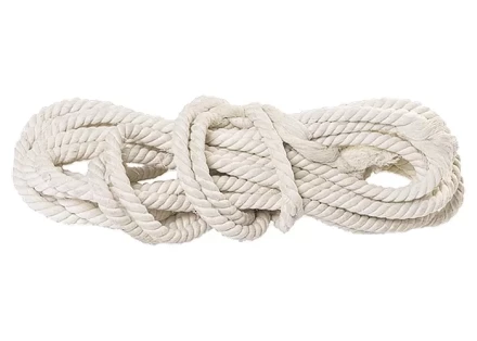 Веревка хлопчатобумажная D 12 мм L 11 м крученая 299 кгс Россия 94002 купить в Тобольске