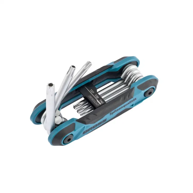 Набор ключей имбусовых Tamper-Torx TT10-TT40 CrV складные 7 шт Gross 16413 купить в Тобольске