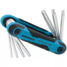 Набор ключей имбусовых Tamper-Torx TT10-TT40 CrV складные 7 шт Gross 16413 купить в Тобольске