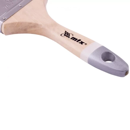 Кисть плоская натуральная черная щетина деревянная ручка размер 3 Mtx 82641 купить в Тобольске