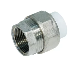 Муфта разъемная PP-R ВР 25мм х1 бел. (10/100) 45295