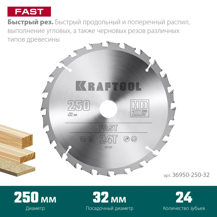Диск пильный FAST, повышенный ресурс 36950-250-32 купить в Тобольске